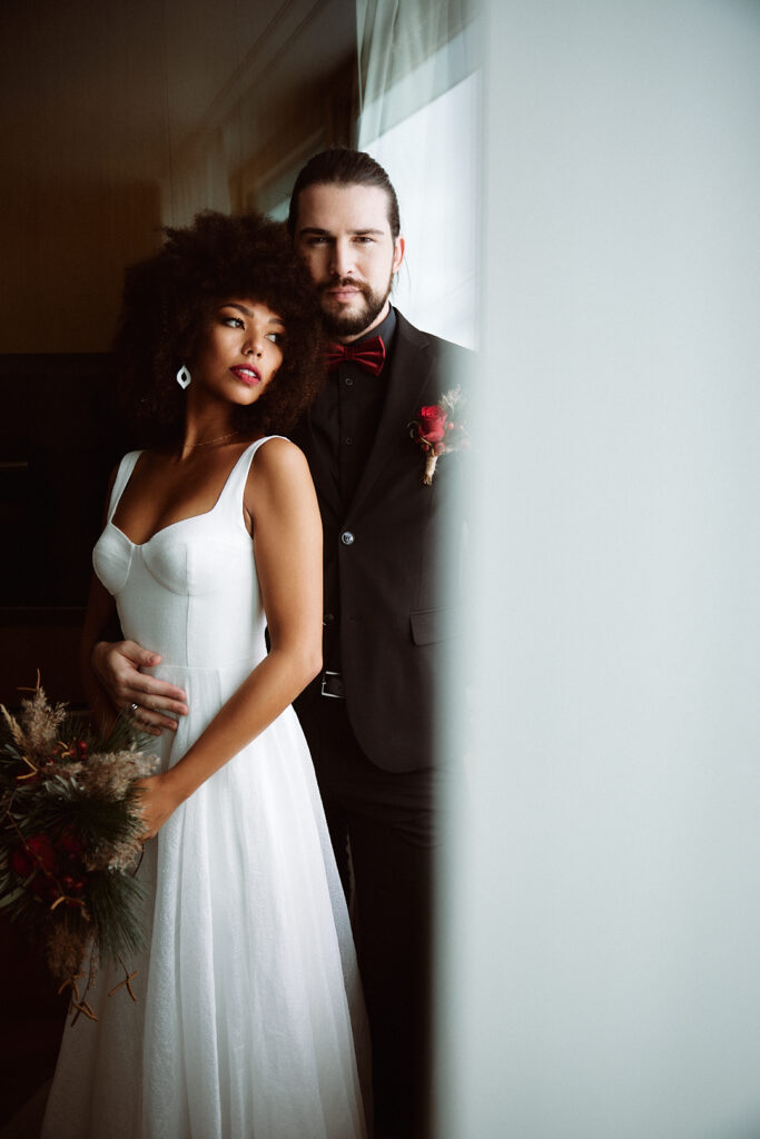 Brautpaar Winter Wedding - heiraten in der Bodenseeregion