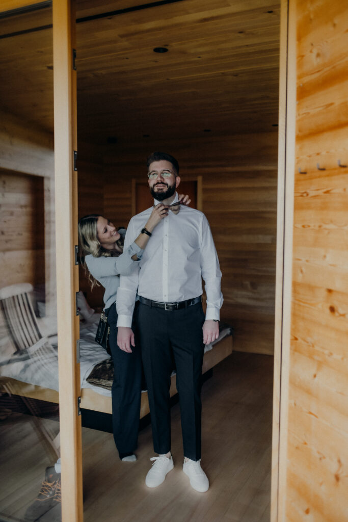 groom, getting ready