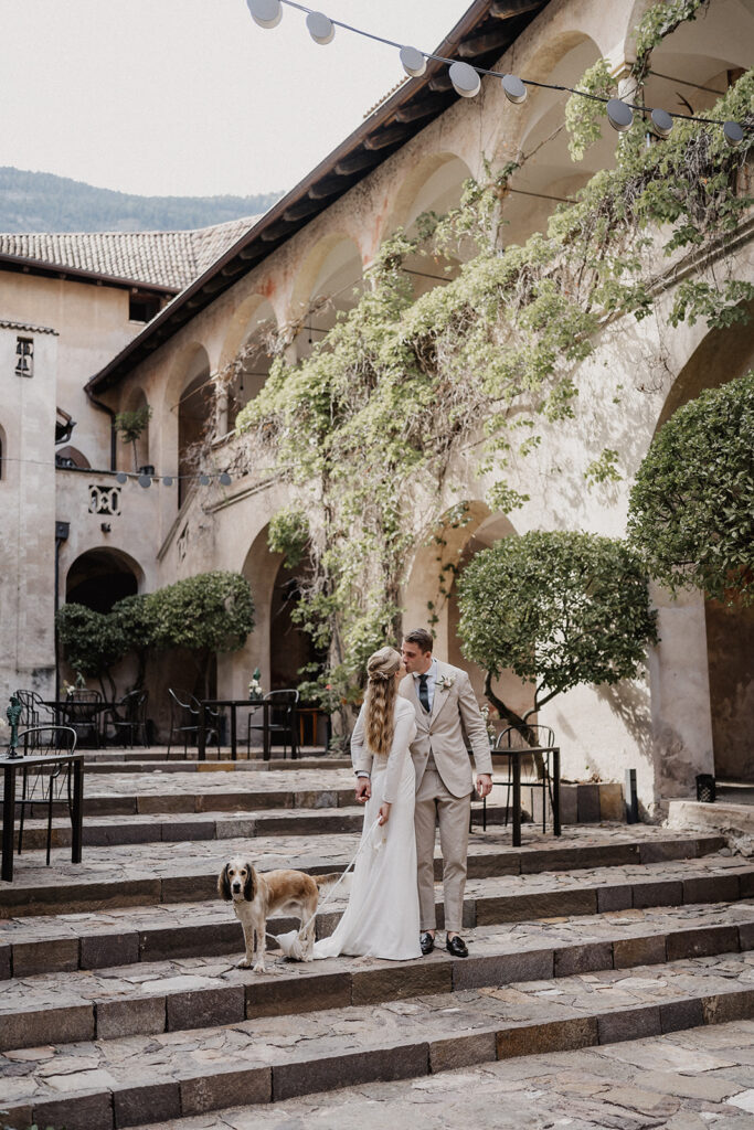 Courtyard wedding location