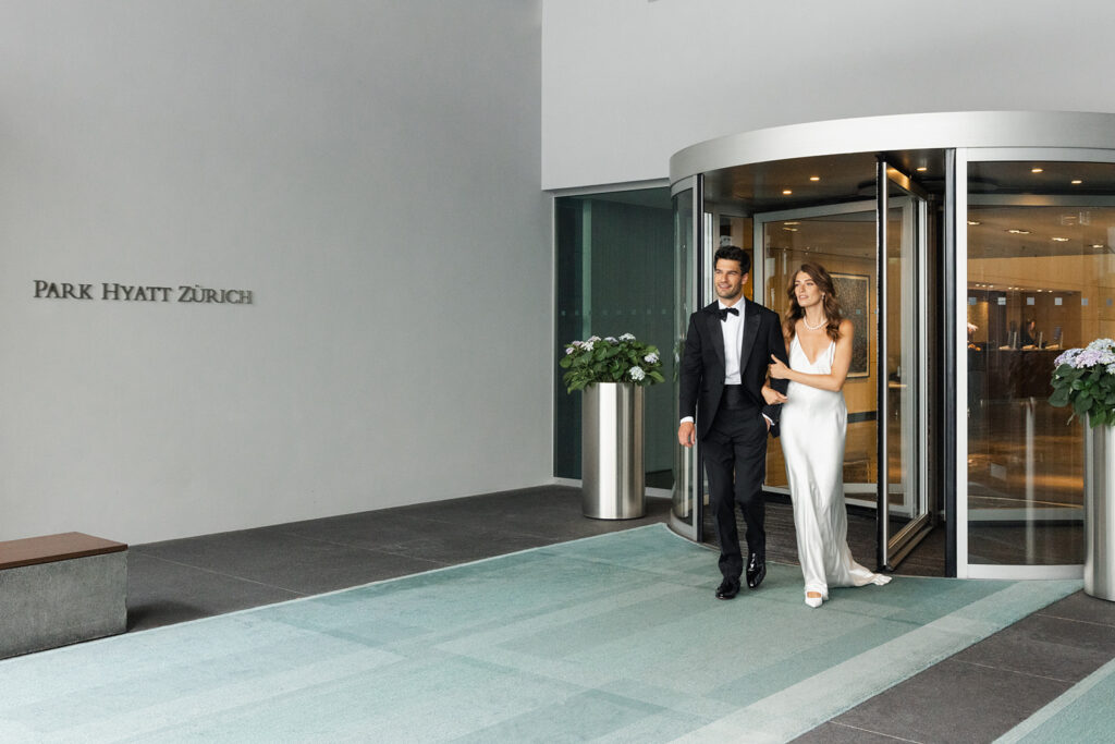 Eingangsbereich der Hochzeitslocationo Park Hyatt in Zürich